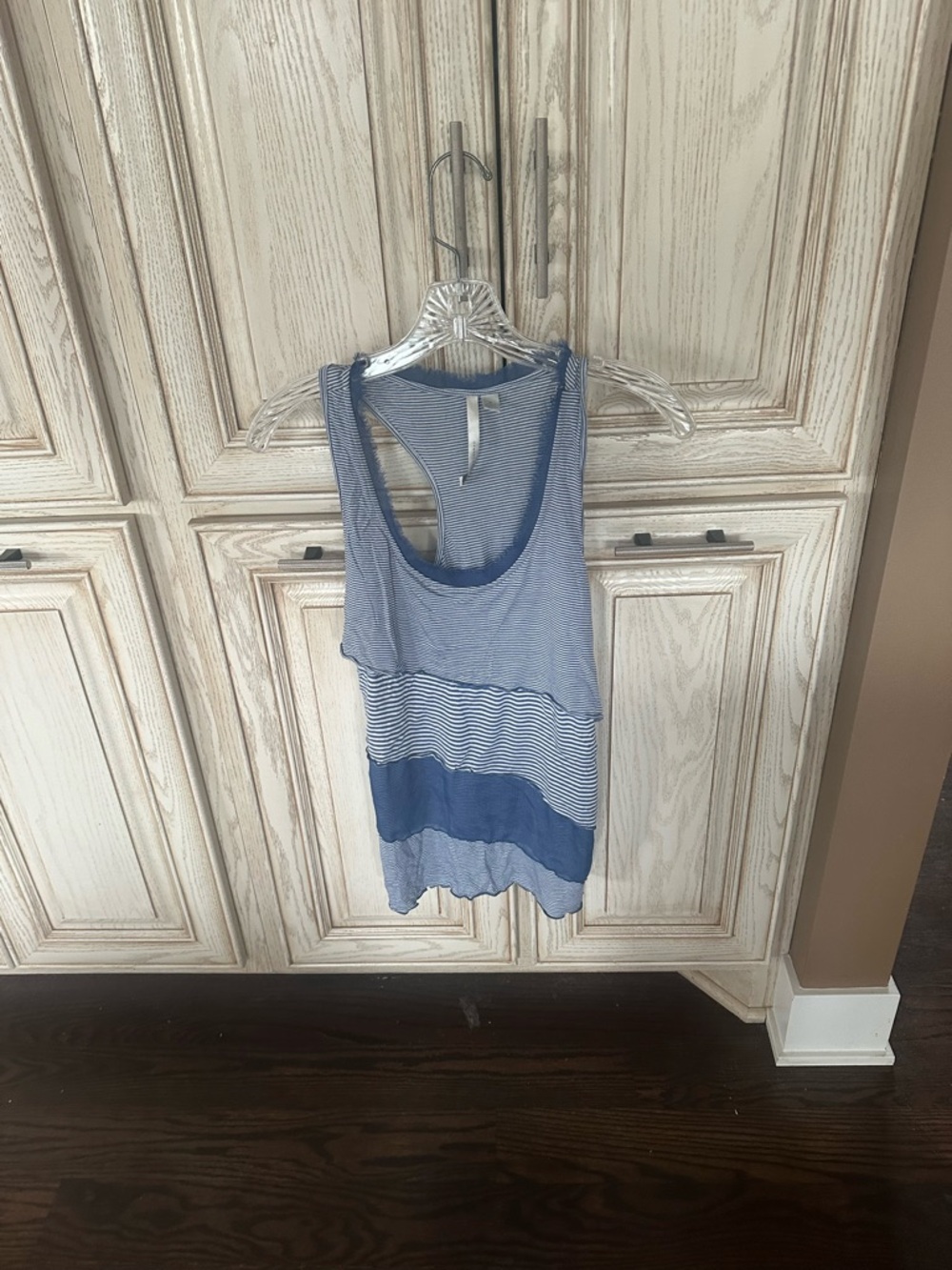 LC Lauren Conrad Striped Blue and white
Racerback Tank Top